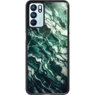 OPPO Reno6 5G Case Hülle - Majestätischer grüner Marmor