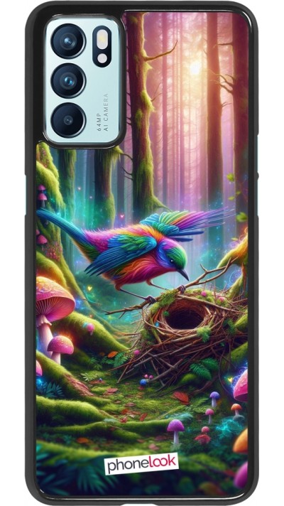 OPPO Reno6 5G Case Hülle - Vogel Nest Wald