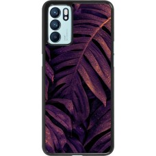 Coque Oppo Reno6 5G - Purple Light Leaves