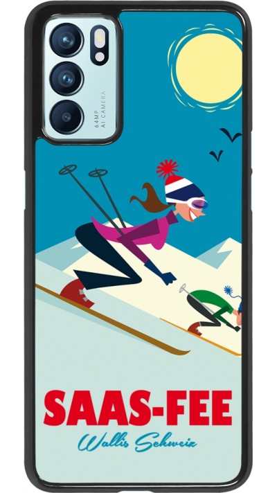 Coque Oppo Reno6 5G - Saas-Fee Ski Downhill