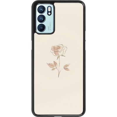 OPPO Reno6 5G Case Hülle - Rosa Sand Minimalistisch
