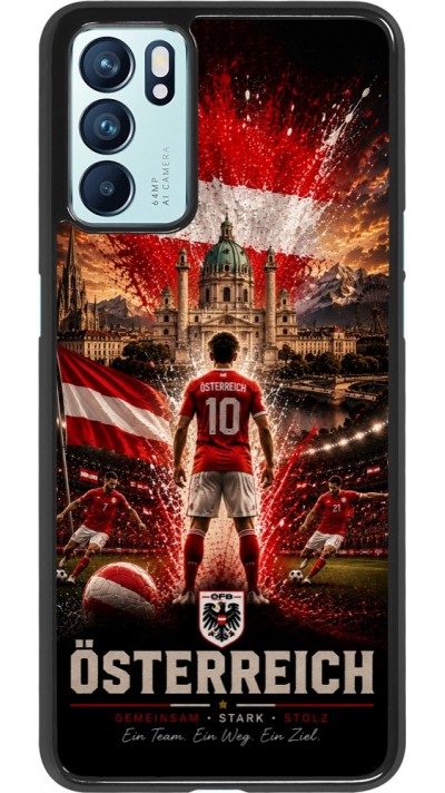 OPPO Reno6 5G Case Hülle - Fussball Österreich splash 2026