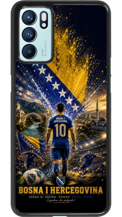 OPPO Reno6 5G Case Hülle - Fussball Bosnien und Herzegowina splash 2026