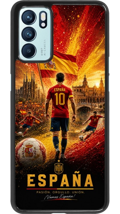 OPPO Reno6 5G Case Hülle - Fussball Espanien splash 2026