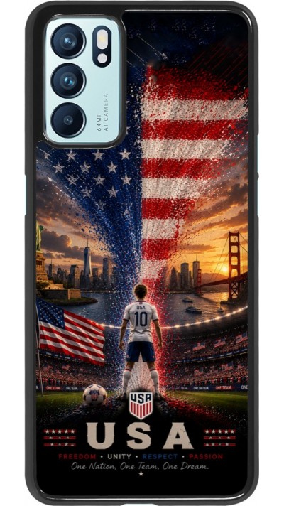 OPPO Reno6 5G Case Hülle - Fussball Vereinigten Staaten splash 2026