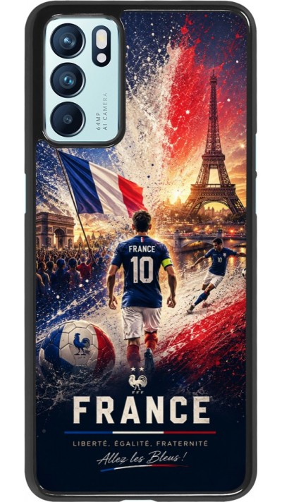 OPPO Reno6 5G Case Hülle - Fussball Frankreich splash 2026