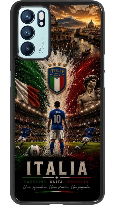 OPPO Reno6 5G Case Hülle - Fussball Italien splash 2026