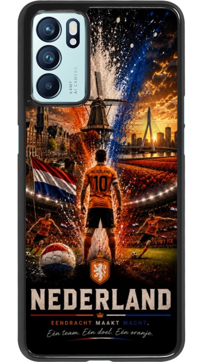 OPPO Reno6 5G Case Hülle - Fussball Niederlande splash 2026