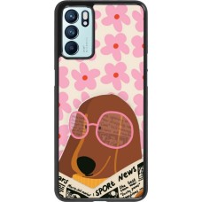 OPPO Reno6 5G Case Hülle - Dog with newspaper 2026