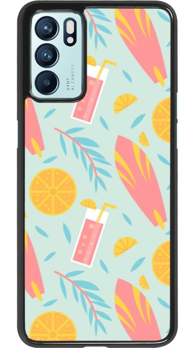OPPO Reno6 5G Case Hülle - Summer 2025 Pattern citron