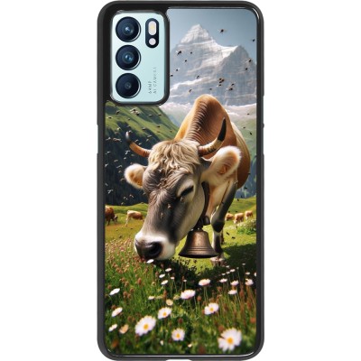 OPPO Reno6 5G Case Hülle - Kuh Berg Wallis
