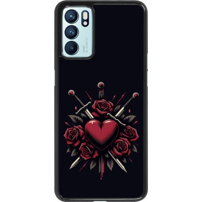 OPPO Reno6 5G Case Hülle - Valentine 2024 gothic love