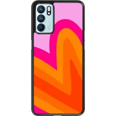 OPPO Reno6 5G Case Hülle - Valentine 2024 heart gradient