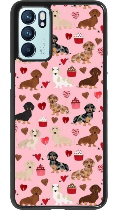 OPPO Reno6 5G Case Hülle - Valentine 2024 puppy love