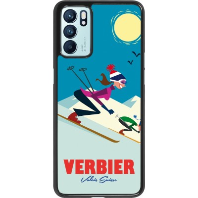 Oppo Reno6 5G Case Hülle - Verbier Ski Downhill