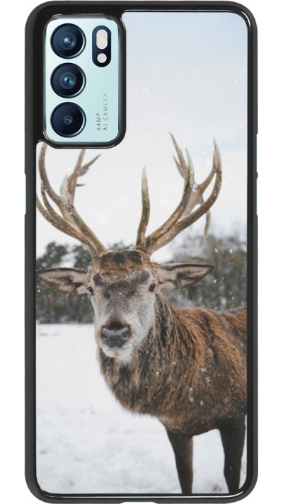 OPPO Reno6 5G Case Hülle - Winter 25 Winter reindeer