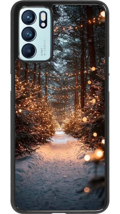 OPPO Reno6 5G Case Hülle - Winter 25 Winter snowy road