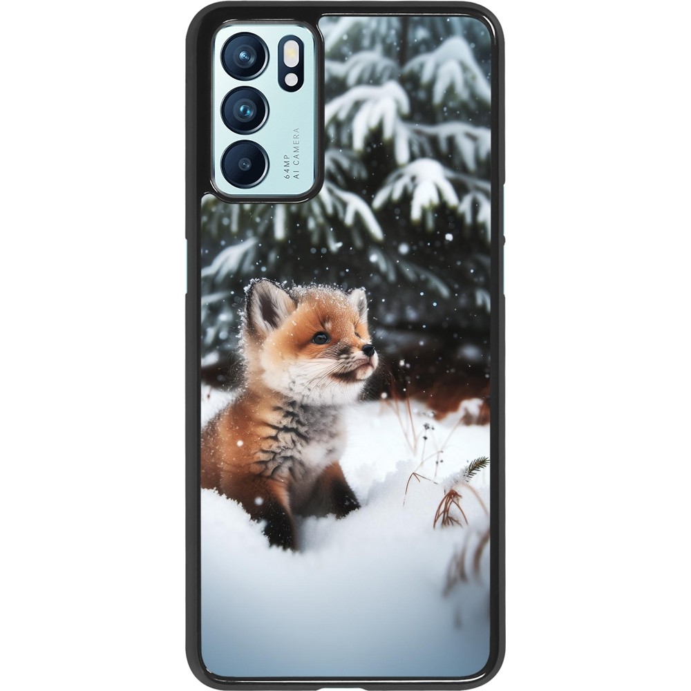 OPPO Reno6 5G Case Hülle - Weihnachten 2023 Fuechslein Tanne