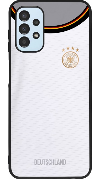 Samsung Galaxy A13 Case Hülle - Silikon schwarz Deutschland 2022 personalisierbares Fußballtrikot