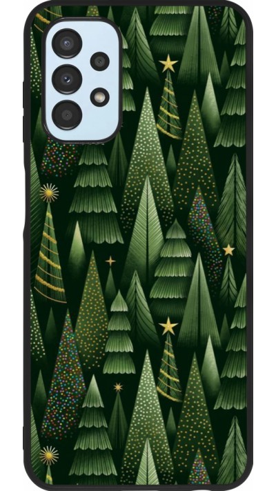 Samsung Galaxy A13 5G Case Hülle - Silikon schwarz Christmas 25 Pattern Xmas Tree
