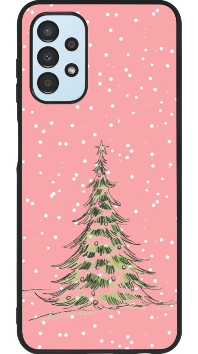 Samsung Galaxy A13 5G Case Hülle - Silikon schwarz Christmas 25 Pink Tree