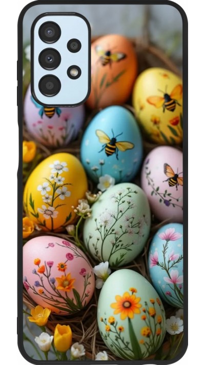 Samsung Galaxy A13 5G Case Hülle - Silikon schwarz Easter 2026 Eggs with bees
