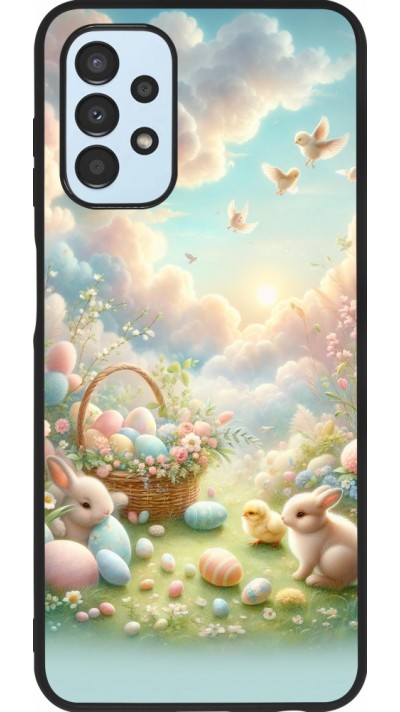 Samsung Galaxy A13 5G Case Hülle - Silikon schwarz Ostern 2025 Pastell Ostern