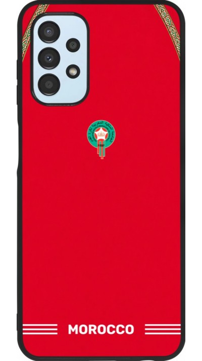 Samsung Galaxy A13 5G Case Hülle - Silikon schwarz Marokko 2026 personalisierbares Fussballtrikot