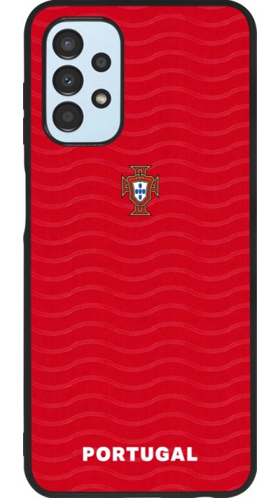 Samsung Galaxy A13 5G Case Hülle - Silikon schwarz Portugal 2026 personalisierbares Fussballtrikot