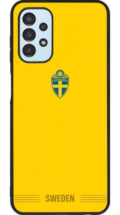 Samsung Galaxy A13 5G Case Hülle - Silikon schwarz Schweden 2026 personalisierbares Fussballtrikot
