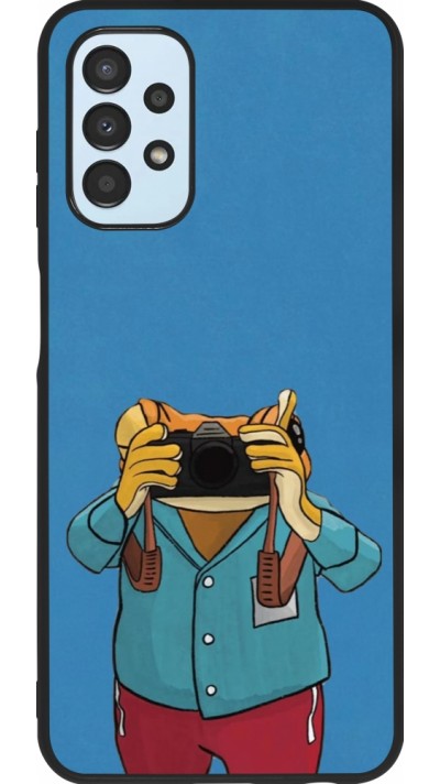 Samsung Galaxy A13 5G Case Hülle - Silikon schwarz Frog with camera DTMF