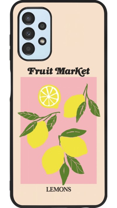 Samsung Galaxy A13 5G Case Hülle - Silikon schwarz Fruit market lemons 2026