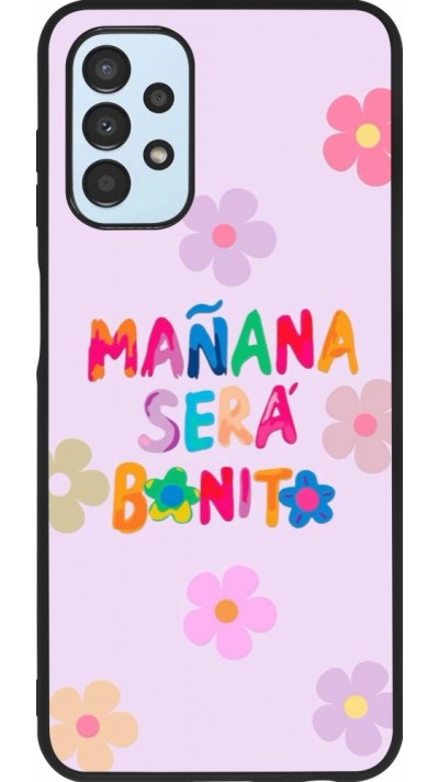 Samsung Galaxy A13 5G Case Hülle - Silikon schwarz Karol G Manana sera bonito
