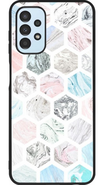 Samsung Galaxy A13 5G Case Hülle - Silikon schwarz Marble Everything