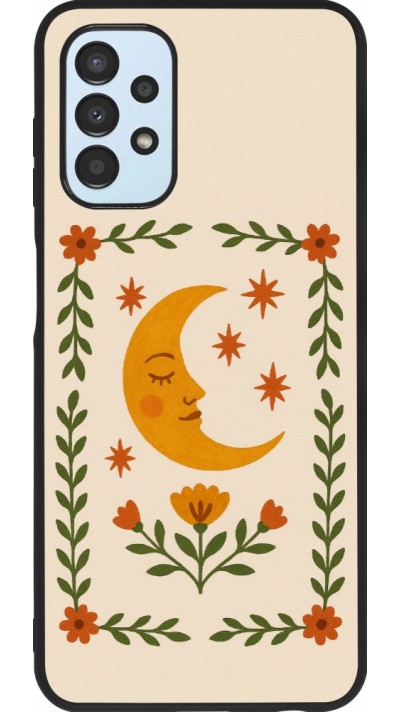 Samsung Galaxy A13 5G Case Hülle - Silikon schwarz Half moon stamp 2026