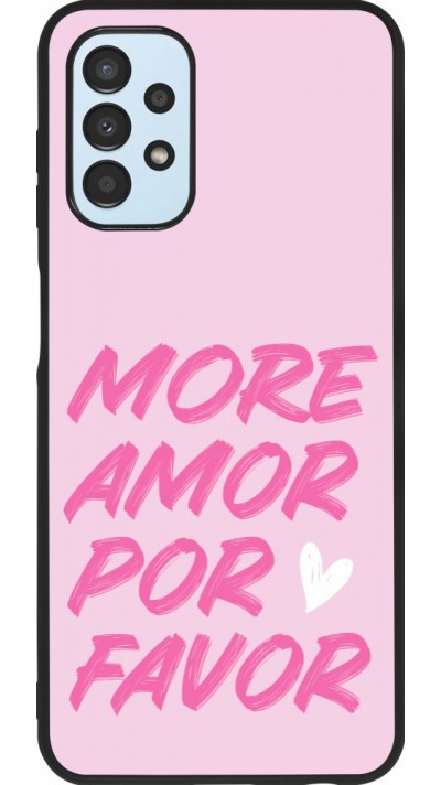 Samsung Galaxy A13 5G Case Hülle - Silikon schwarz More amor porfavor