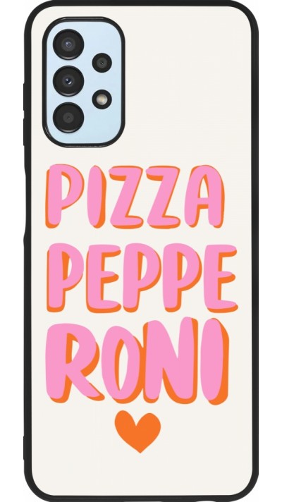 Samsung Galaxy A13 5G Case Hülle - Silikon schwarz Pizza pepperoni 2026