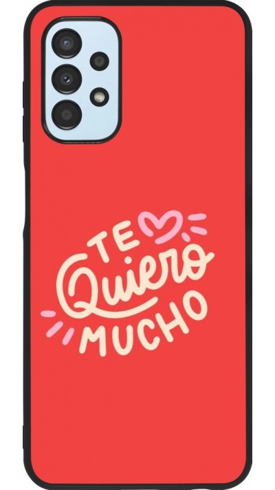Samsung Galaxy A13 5G Case Hülle - Silikon schwarz Saint Valentines Day 26 Te quiero mucho