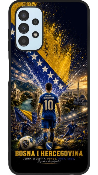 Samsung Galaxy A13 5G Case Hülle - Silikon schwarz Fussball Bosnien und Herzegowina splash 2026