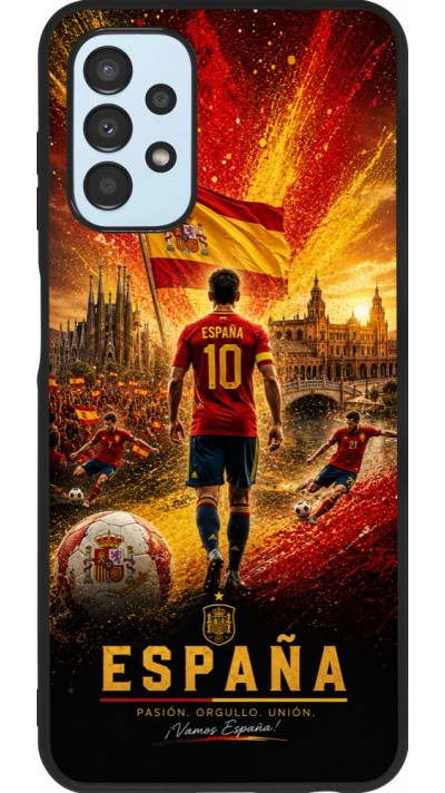 Samsung Galaxy A13 5G Case Hülle - Silikon schwarz Fussball Espanien splash 2026