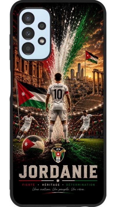 Samsung Galaxy A13 5G Case Hülle - Silikon schwarz Fussball Jordanien splash 2026