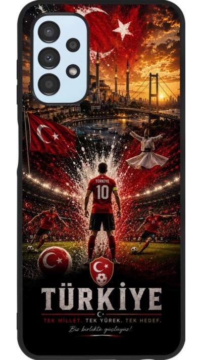 Samsung Galaxy A13 5G Case Hülle - Silikon schwarz Fussball Türkei splash 2026