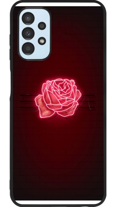 Samsung Galaxy A13 5G Case Hülle - Silikon schwarz Spring 23 neon rose