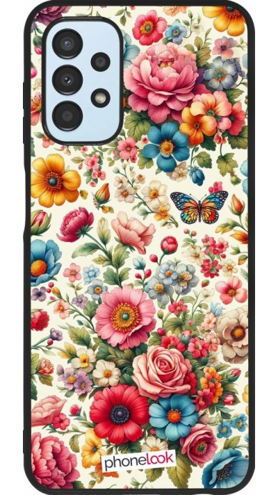 Samsung Galaxy A13 5G Case Hülle - Silikon schwarz Spring 25 fruehling bluetend