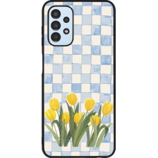 Samsung Galaxy A13 5G Case Hülle - Silikon schwarz Blue vichy tulips 2026