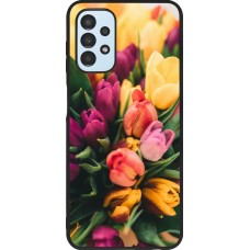 Samsung Galaxy A13 5G Case Hülle - Silikon schwarz Bouquet of tulips 2026