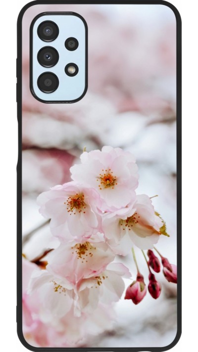 Samsung Galaxy A13 5G Case Hülle - Silikon schwarz Cherry tree 2026