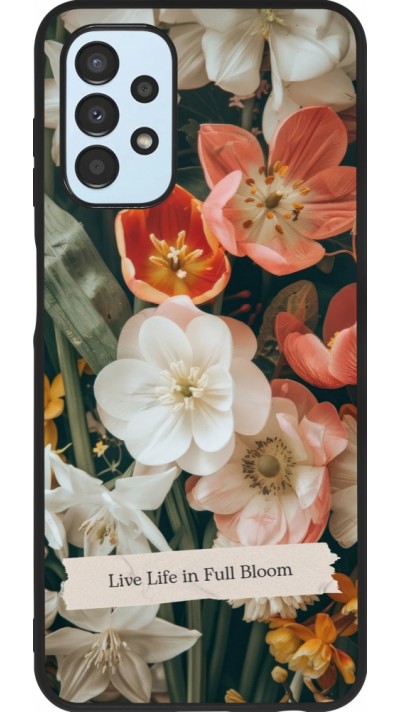 Samsung Galaxy A13 5G Case Hülle - Silikon schwarz Full Bloom 2026
