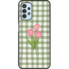 Samsung Galaxy A13 5G Case Hülle - Silikon schwarz Green vichy tulips 2026