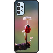 Samsung Galaxy A13 5G Case Hülle - Silikon schwarz Ladybird on a mushroom 2026